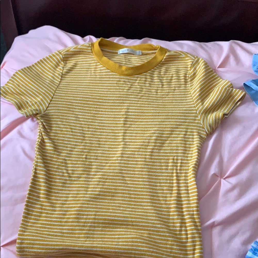 Yellow striped shirt